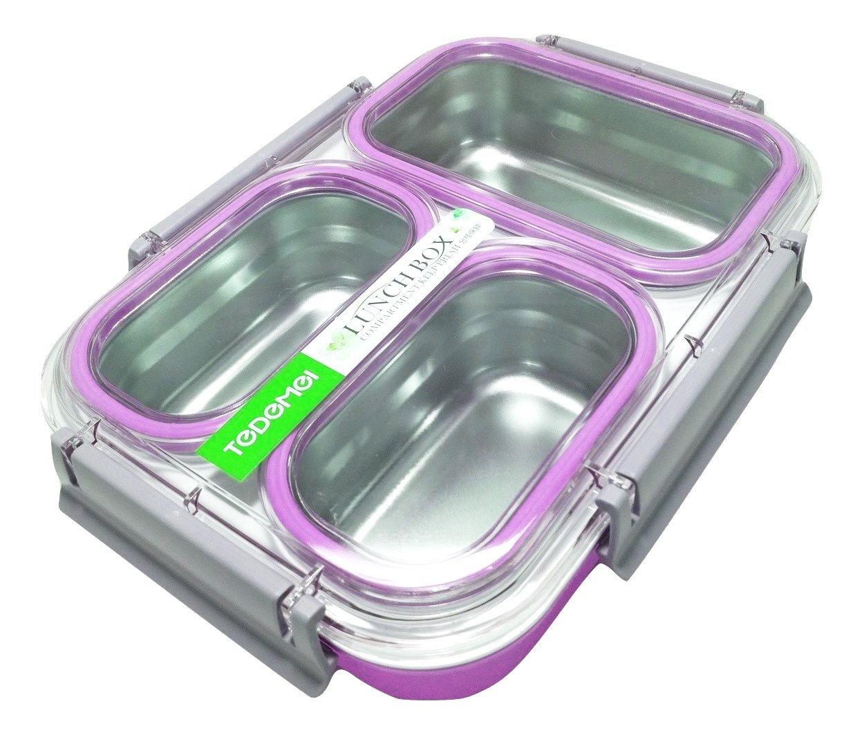 Tedemei 3 Grid Stainless Steel Lunch Box