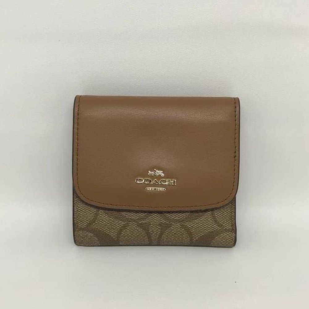 Coach PVC Leather Small Trifold Wallet