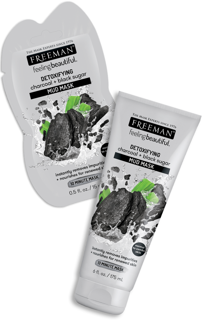 Freeman Detoxifying Charcoal + Black Sugar Mud Mask