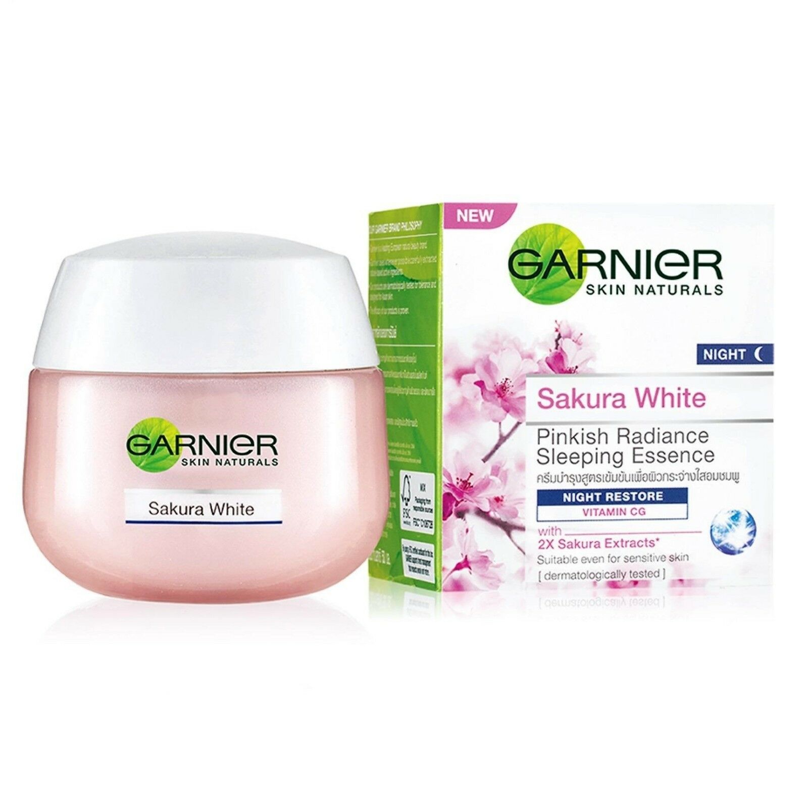 Garnier Sakura White Pinkish Radiance Sleeping Essence