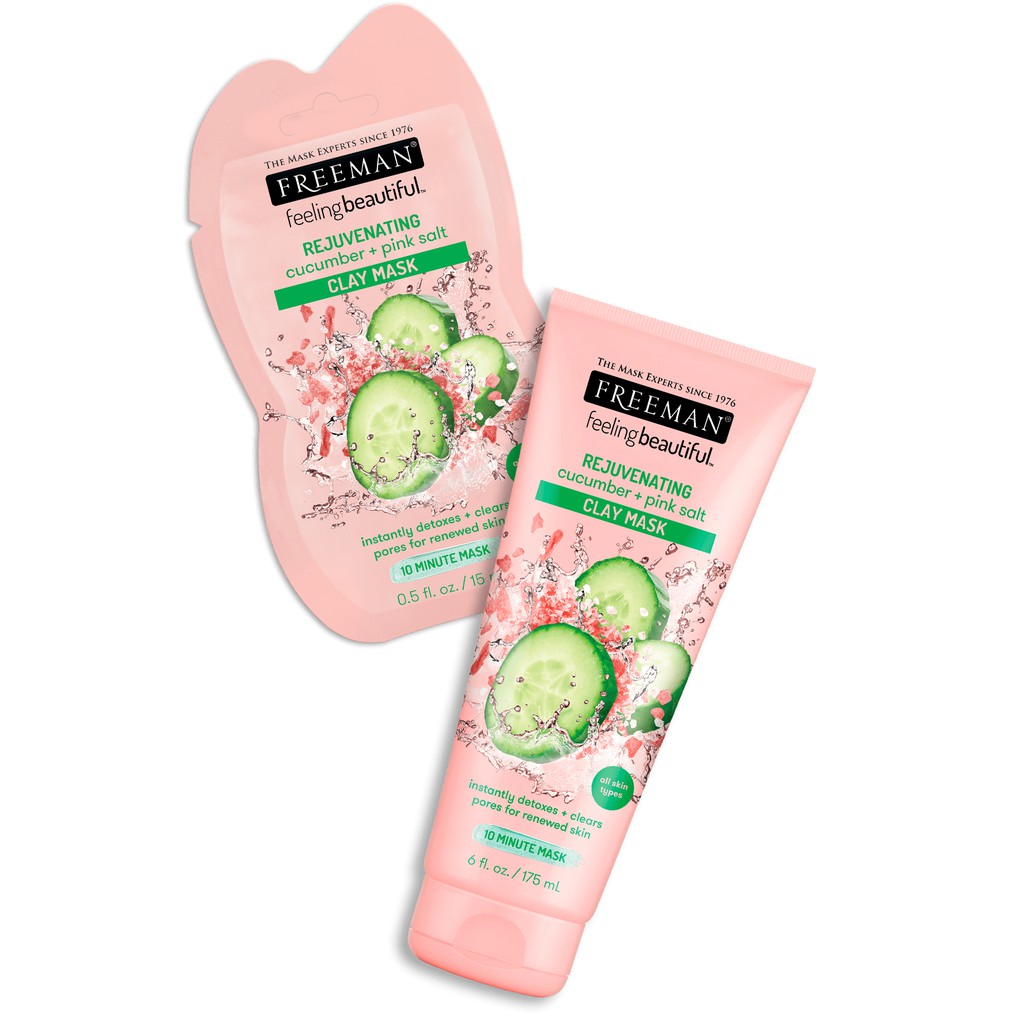 Freeman Cucumber + Pink Salt Clay Mask