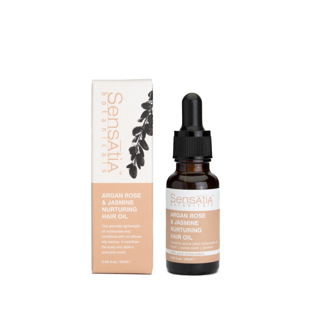 Sensatia Botanicals Argan Rose & Jasmine Nurturing Hair Oil