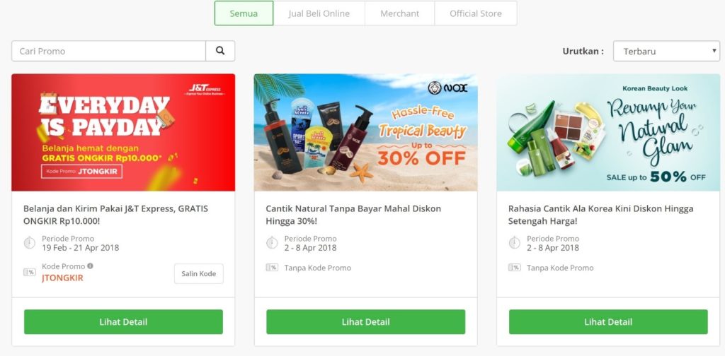 kode promo Tokopedia